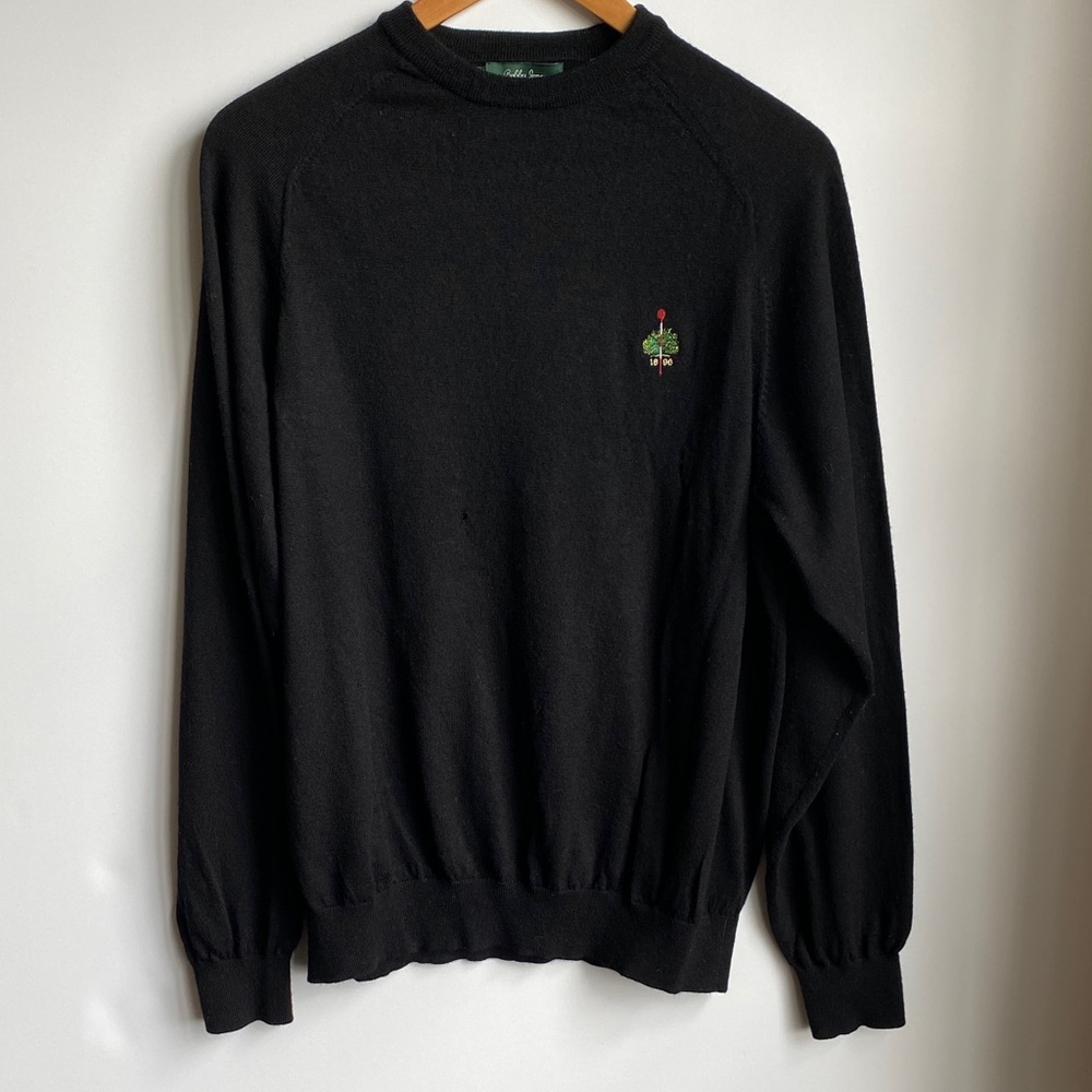 Bobby Jones 100% Merino Wool Golf Course Pullover Knit Sweater *Holes*